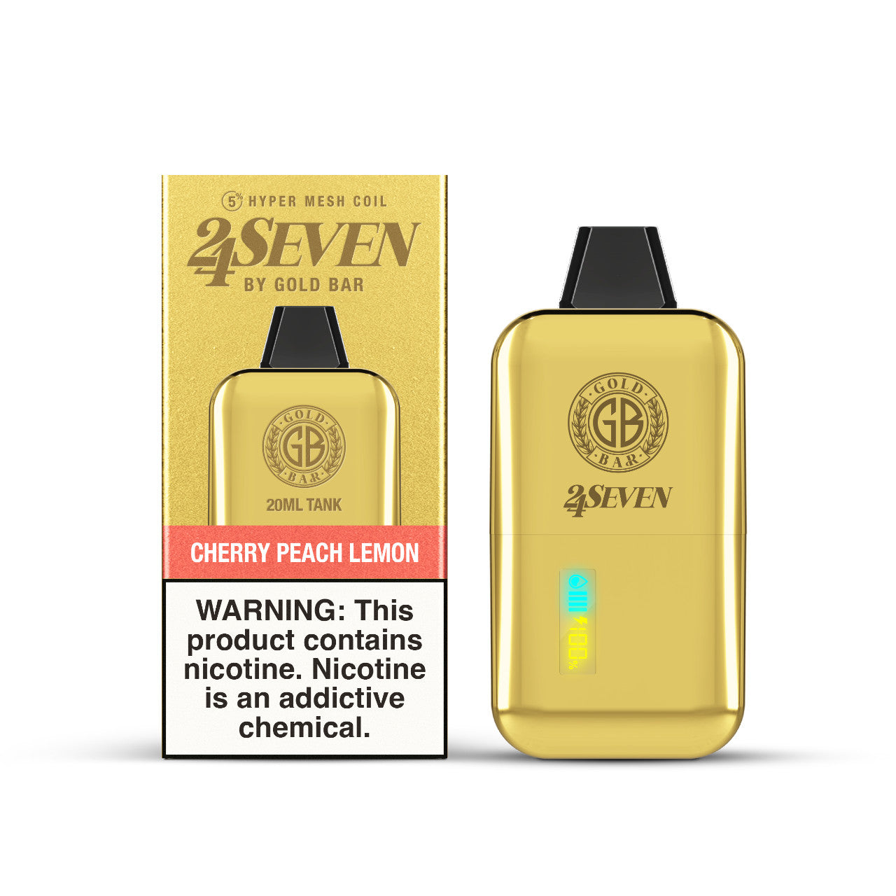 Gold Bar 24Seven - Cherry Peach Lemon 24.000 Puff 20ml/50mg