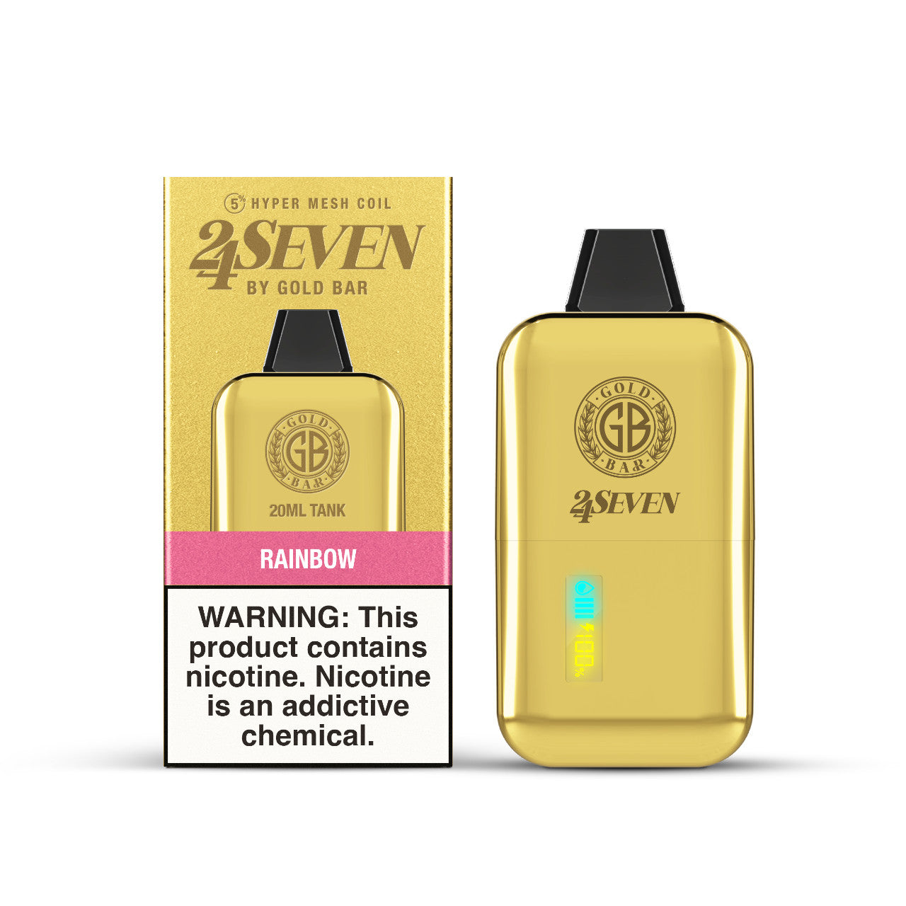 Gold Bar 24Seven - Rainbow 24.000 Puff 20ml/50mg