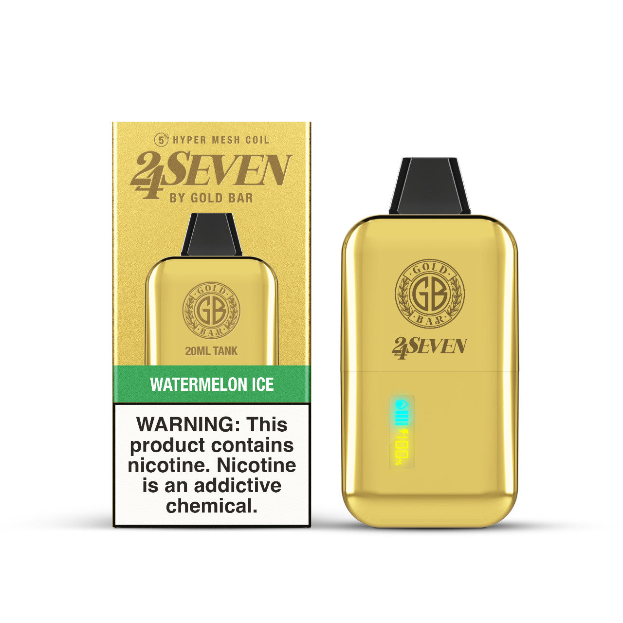 Gold Bar 24Seven - Watermelon Ice 24.000 Puff 20ml/50mg