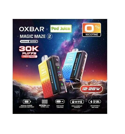 OXBAR Magic Maze 2.0 30.000 Puff Zero Nicotine