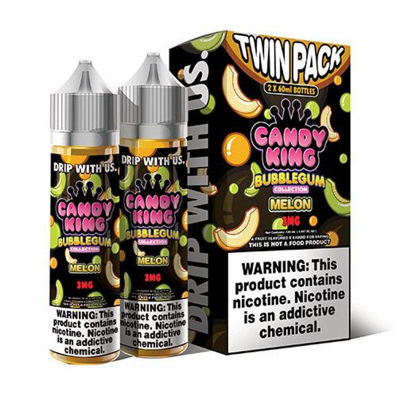 Candy King BubbleGum Melon 60ml