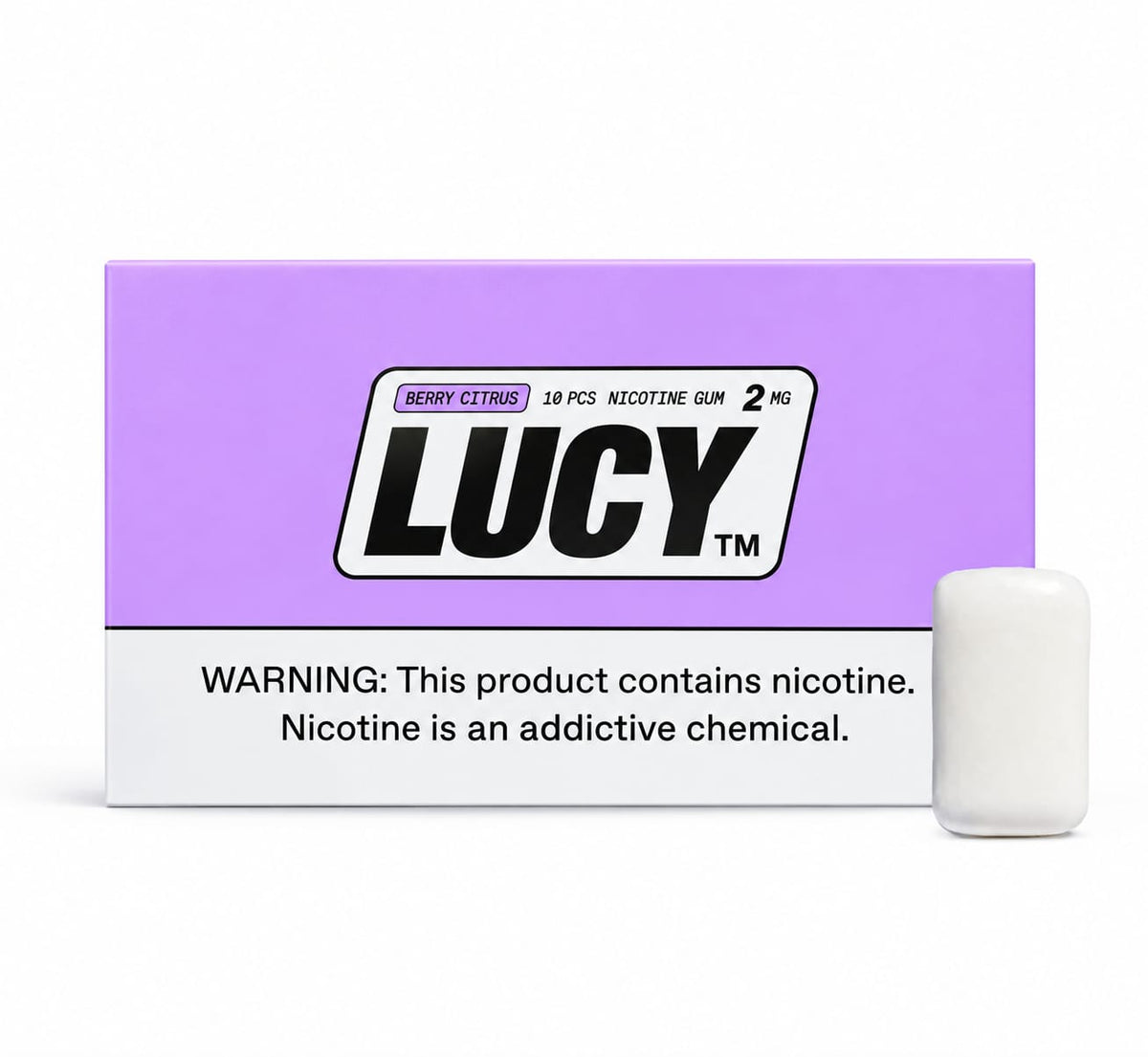 Chicles de Nicotina Lucy 2mg 1PK - 10 unidades Nuevos!!!
