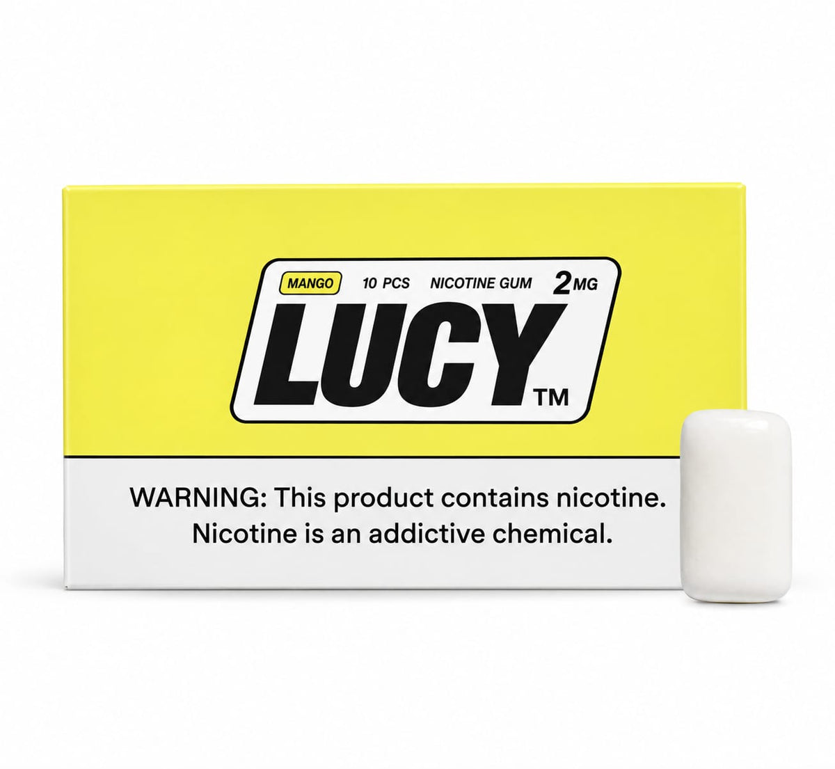 Chicles de Nicotina Lucy 2mg 1PK - 10 unidades Nuevos!!!