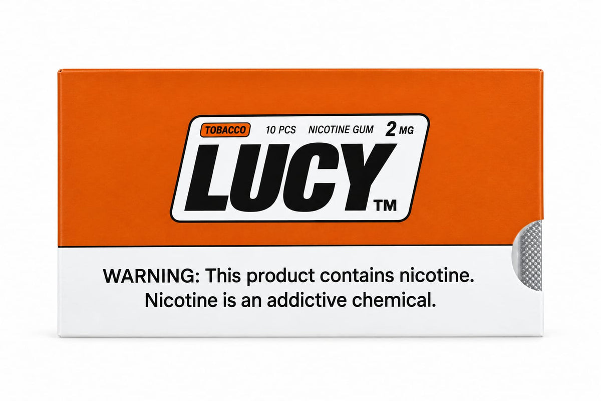 Chicles de Nicotina Lucy 2mg 1PK - 10 unidades Nuevos!!!