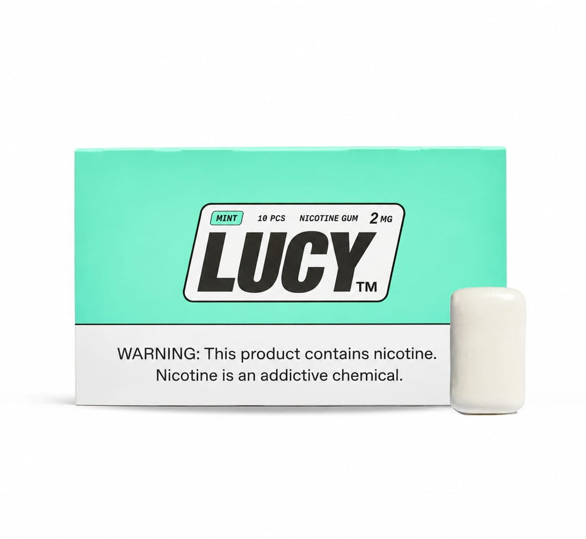 Chicles de Nicotina Lucy 2mg 1PK - 10 unidades Nuevos!!!