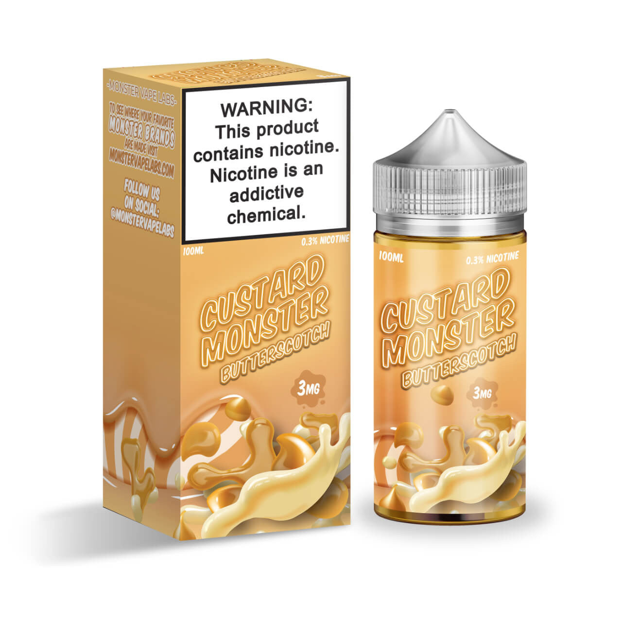 Vanilla 6mg Banana By Custard Monster 100ml Vape Juice | Creamy Banana Custard E-Liquid F: Banana Vanilla 6mg Banana By Custard Monster 100ml Vape Juice | Creamy Banana Custard E-Liquid F: Banana