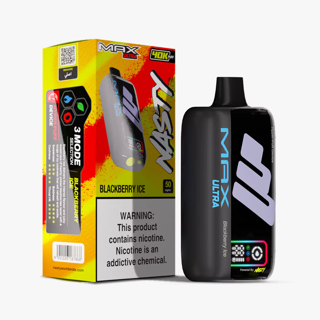 Nasty Max Ultra - Blackberry Ice 40.000 Puff 15ml/50mg)