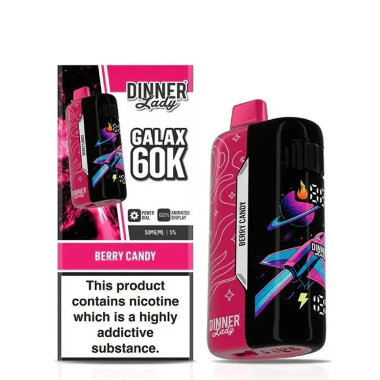 Dinner Lady Galax - Berry Candy 60.000 Puff 26ml/50mg