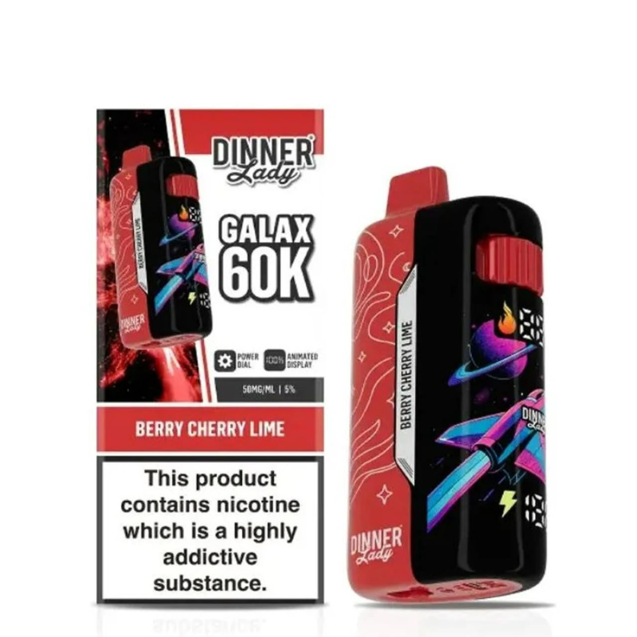 Dinner Lady Galax - Berry Cherry Lime 60.000 Puff 26ml/50mg