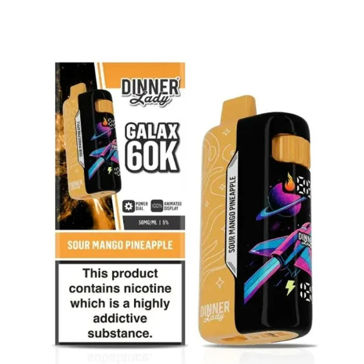 Dinner Lady Galax - Sour Mango Pinneapple 60.000 Puff 26ml/50mg