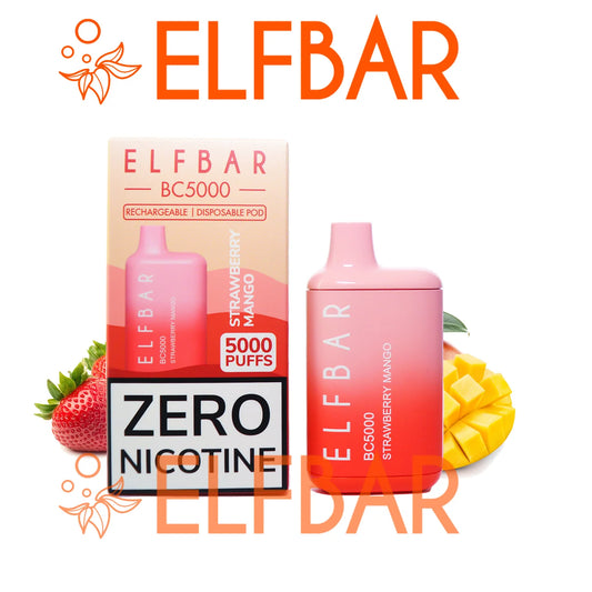 Strawberry Mango - Elfbar BC5000 Puffs ZERO NICOTINE