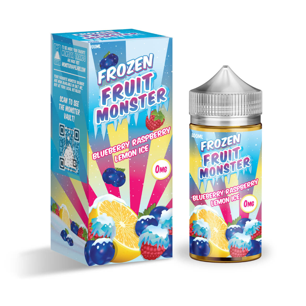 Frozen Fruit Monster - Blue Raspberry Lemon Ice 100ml – EcoVape