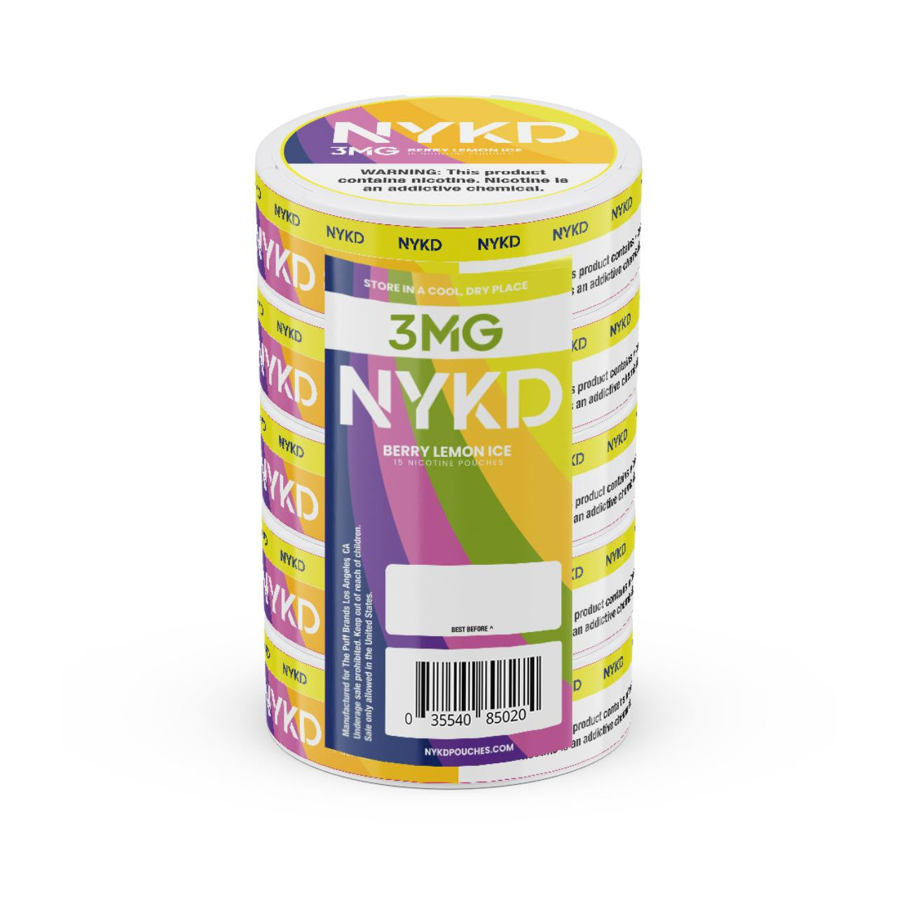 Bolsas de Nicotina NYKD 3mg 1PK (20 unidades)