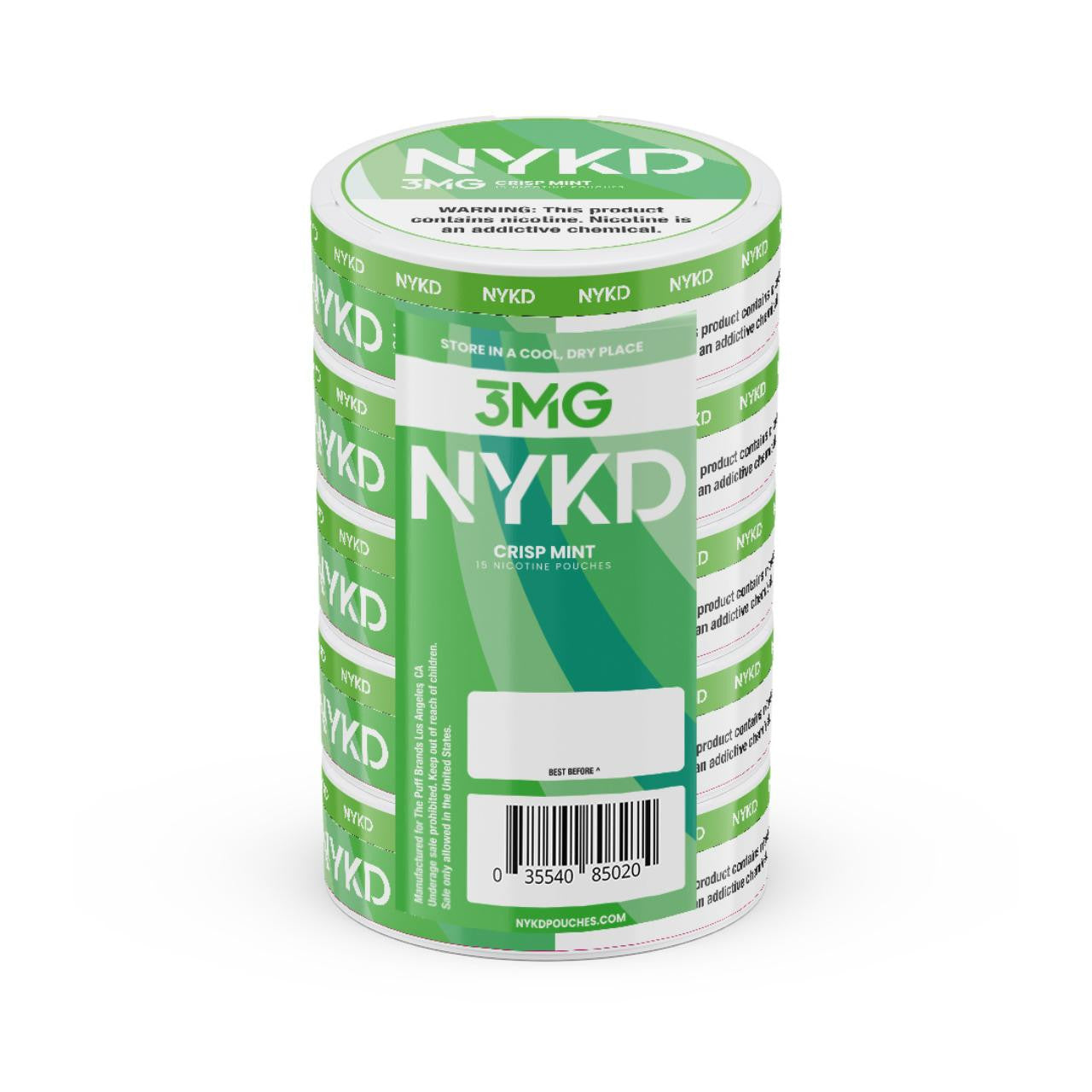 Bolsas de Nicotina NYKD 3mg 1PK (20 unidades)