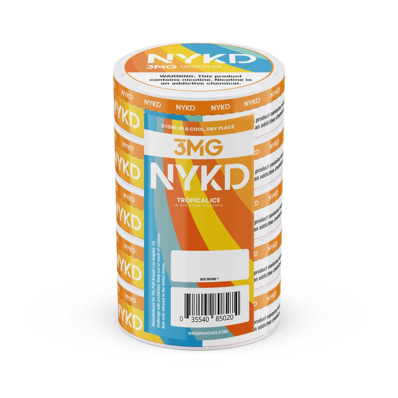 Bolsas de Nicotina NYKD 3mg 1PK (20 unidades)