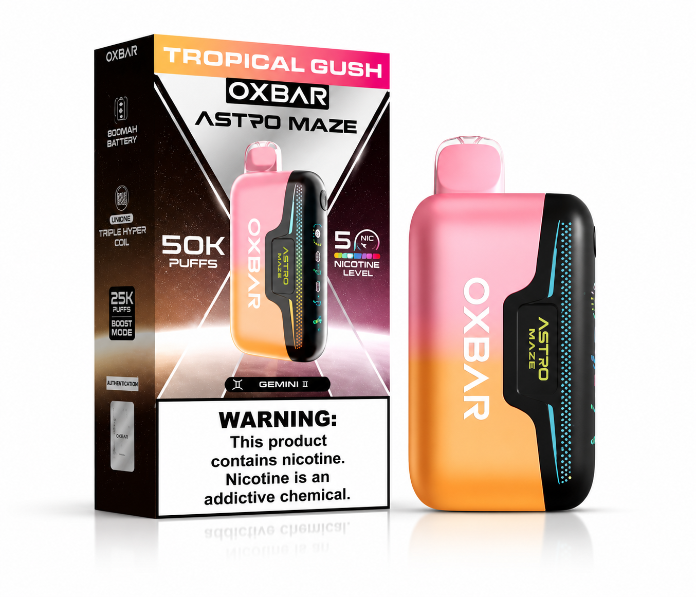 OXBAR Astro Maze - Tropical Gush 50.000 Puff 18ml/50mg