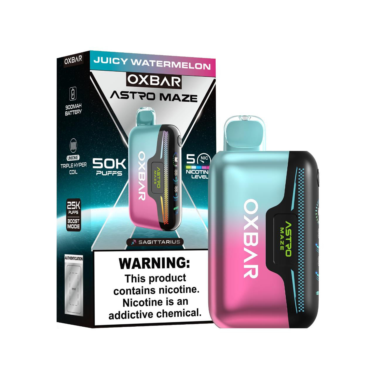 OXBAR Astro Maze - Juicy Watermelon 50.000 Puff 18ml/50mg