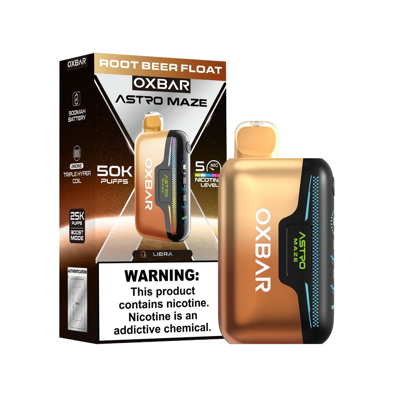 OXBAR Astro Maze - Rootbeer Float 50.000 Puff 18ml/50mg