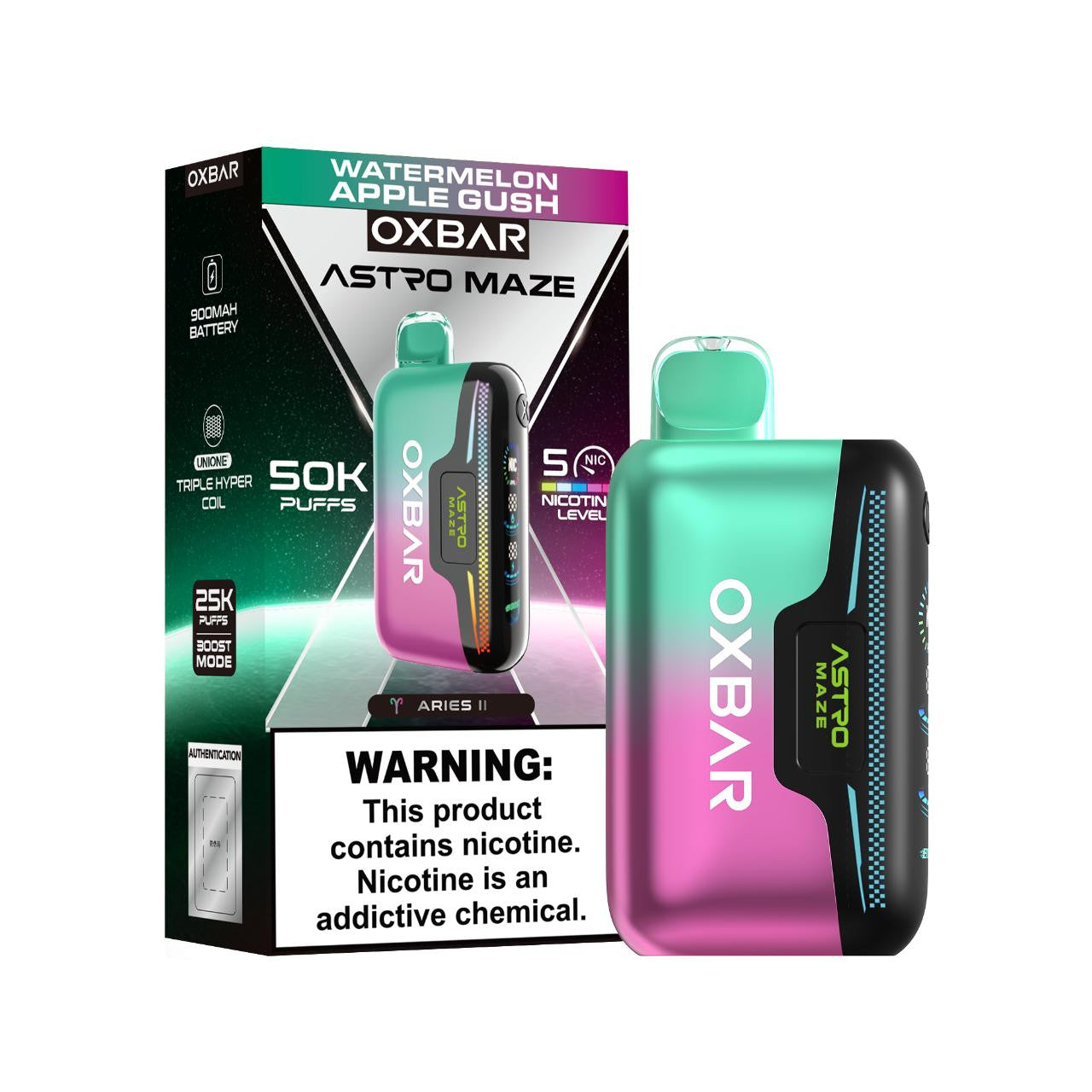 OXBAR Astro Maze - Watermelon Apple Gush 50.000 Puff 18ml/50mg