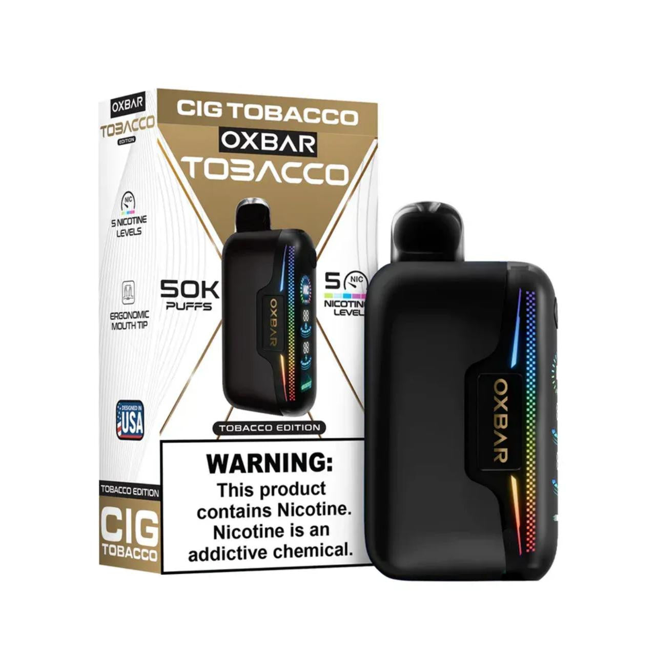 OXBAR Astro Maze - Cig Tobacco 50.000 Puff 18ml/50mg