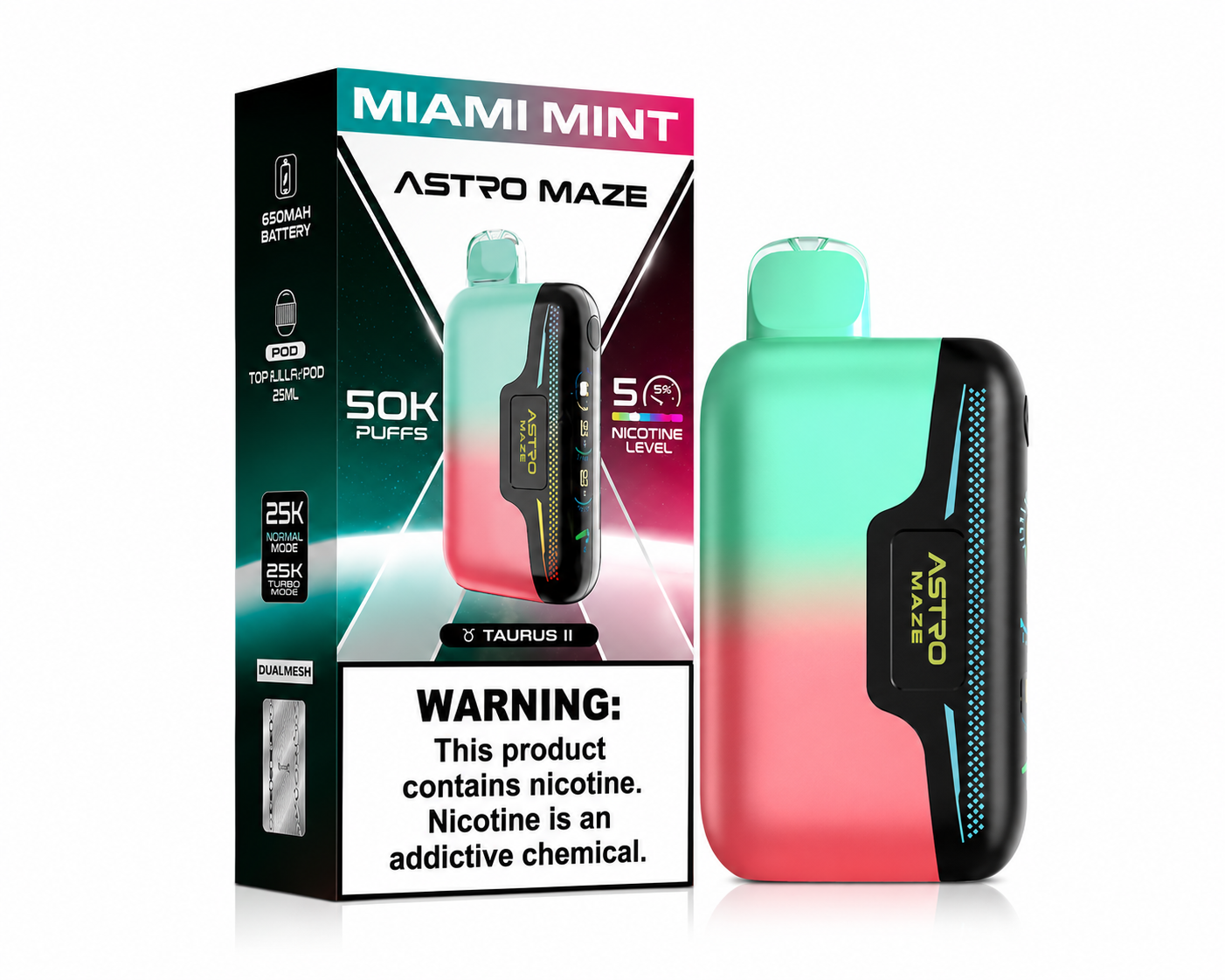 OXBAR Astro Maze - Miami Mint 50.000 Puff 18ml/50mg