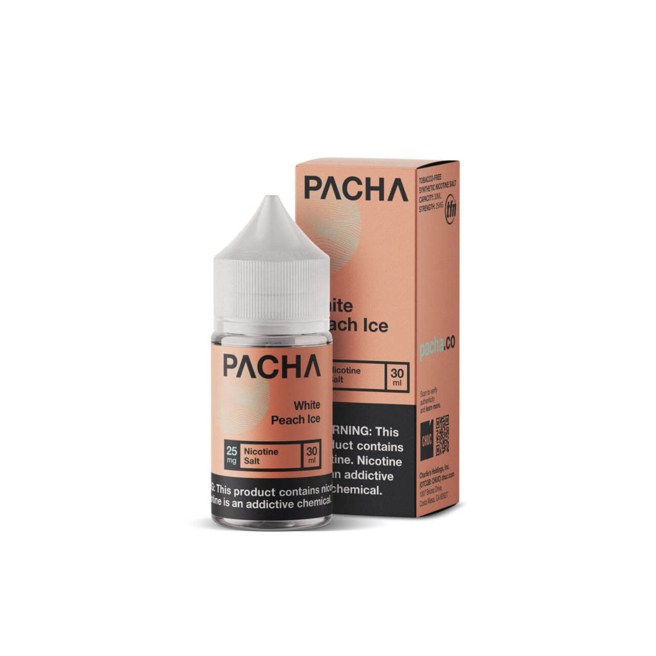 Charlie's Salt - White Peach Ice 30ml