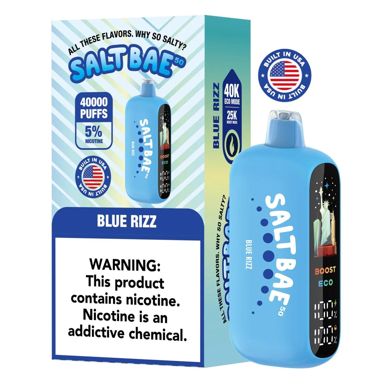Salt Bae - Blue Rizz 40.000 Puff 17ml/50mg