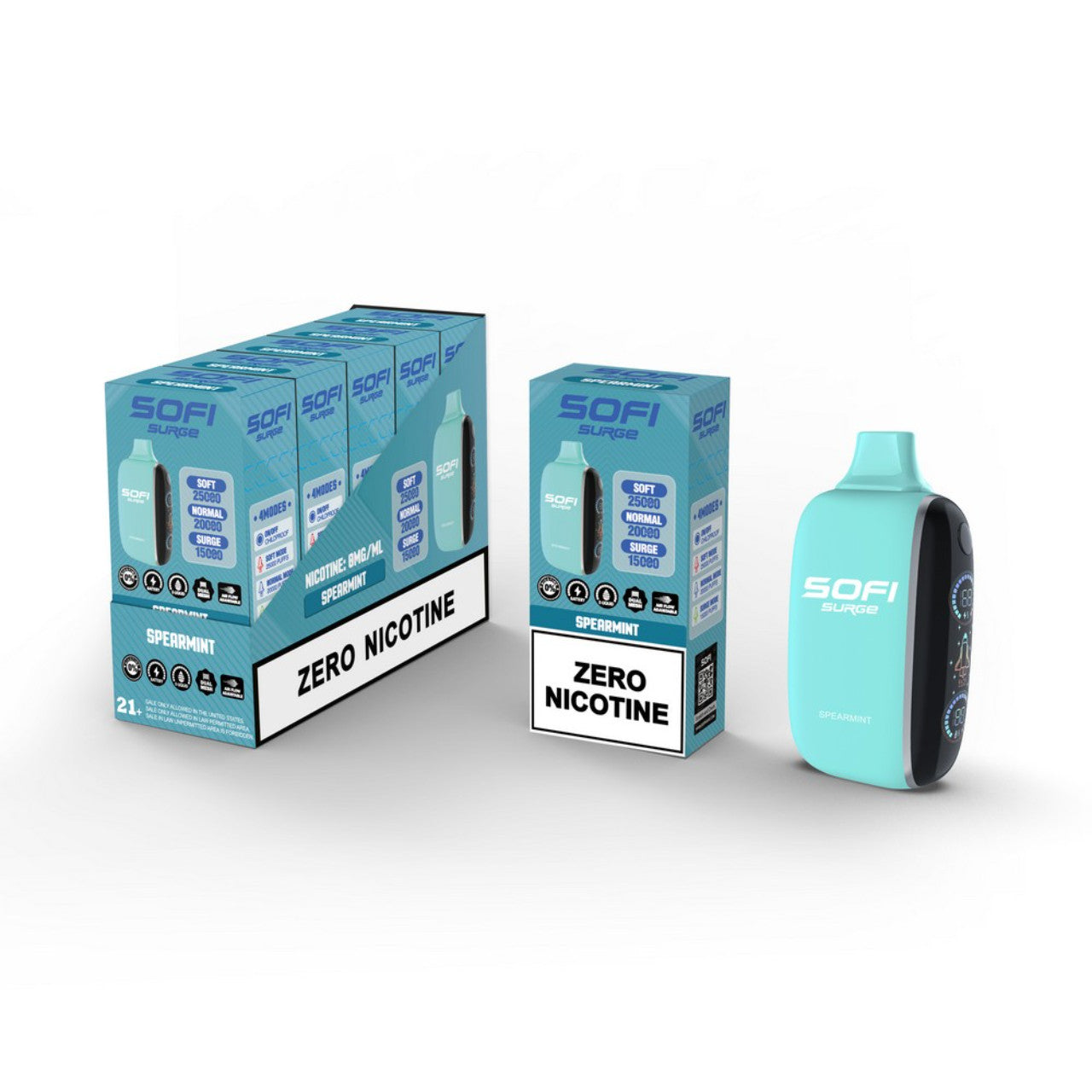 Sofi Surge - Spearmint 25.000 Puff Zero Nicotine