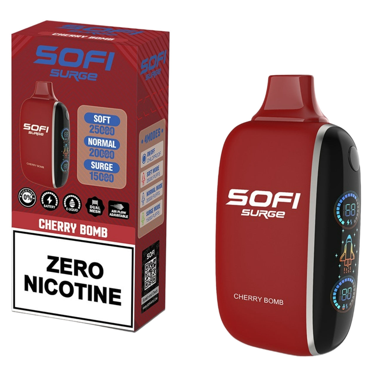 Sofi Surge - Cherry Bomb 25.000 Puff Zero Nicotine