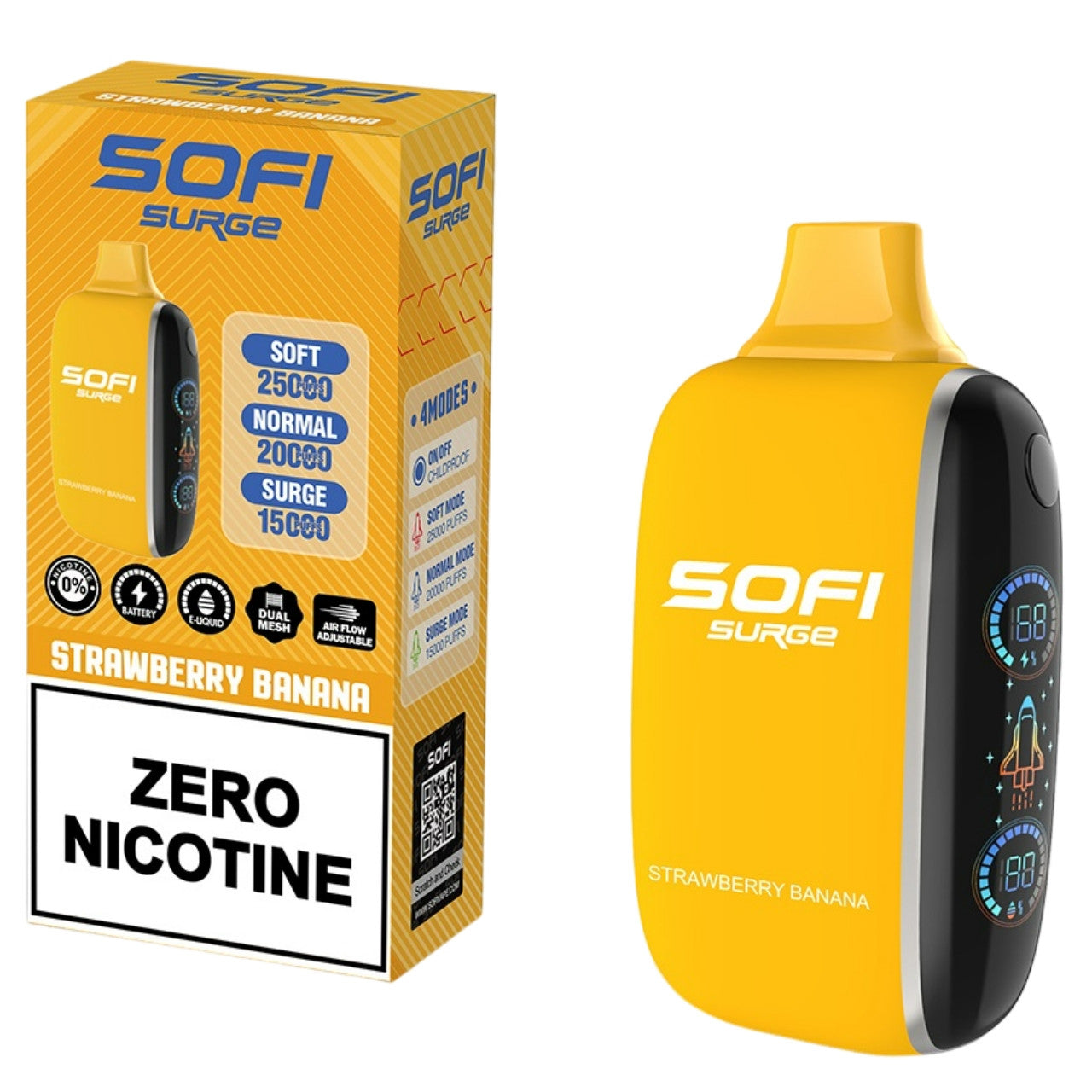 Sofi Surge - Strawberry Banana 25.000 Puff Zero Nicotine