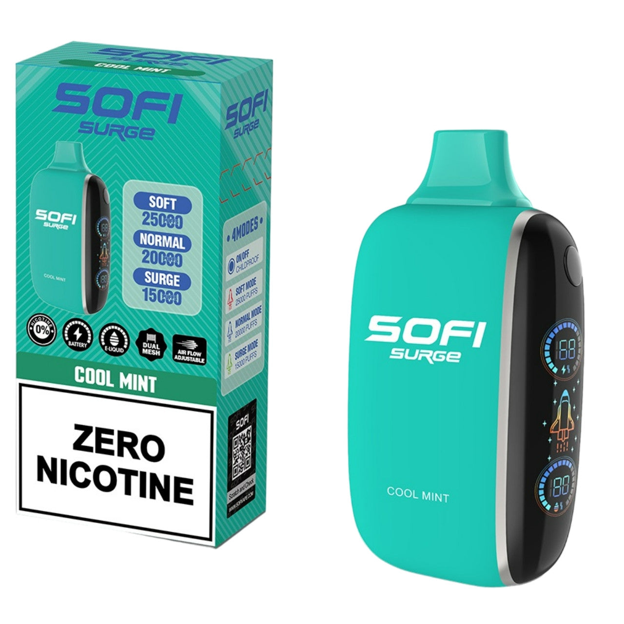 Sofi Surge - Cool Mint 25.000 Puff Zero Nicotine