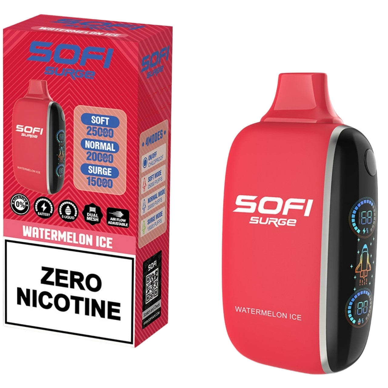 Sofi Surge - Watermelon Ice 25.000 Puff Zero Nicotine