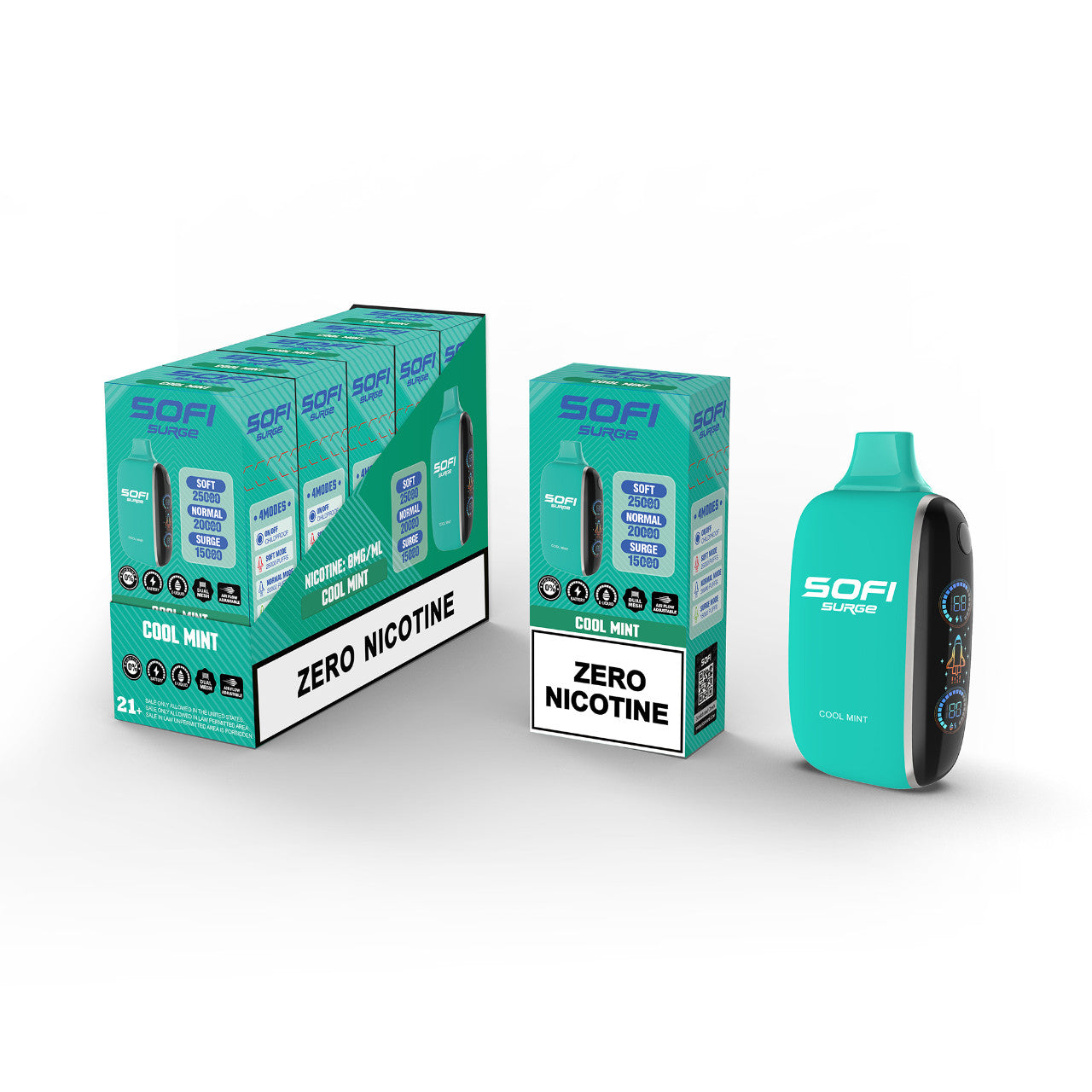 Sofi Surge - Miami Mint 25.000 Puff Zero Nicotine