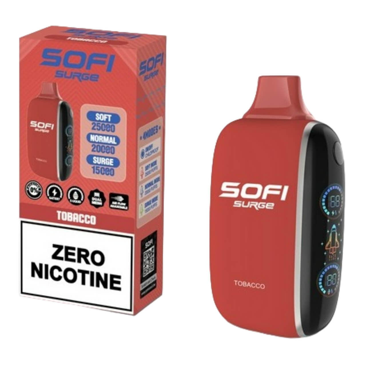 Sofi Surge - Tobacco 25.000 Puff Zero Nicotine