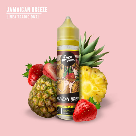 Jamaican Breeze - Desechables Pure Vape (3000 Puff-10ml-Bateria Recargable)