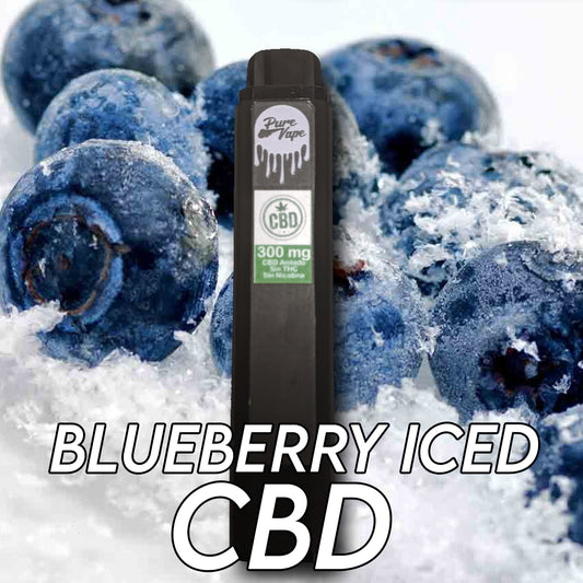 Blueberry Iced Desechable CBD 300mg SIN THC