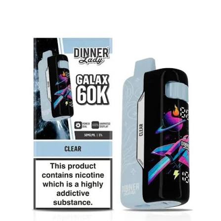 Dinner Lady Galax - Clear 60.000 Puff 26ml/50mg