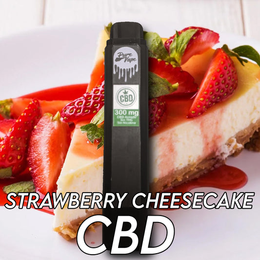 Strawberry Cheesecake Desechable CBD 300mg SIN THC