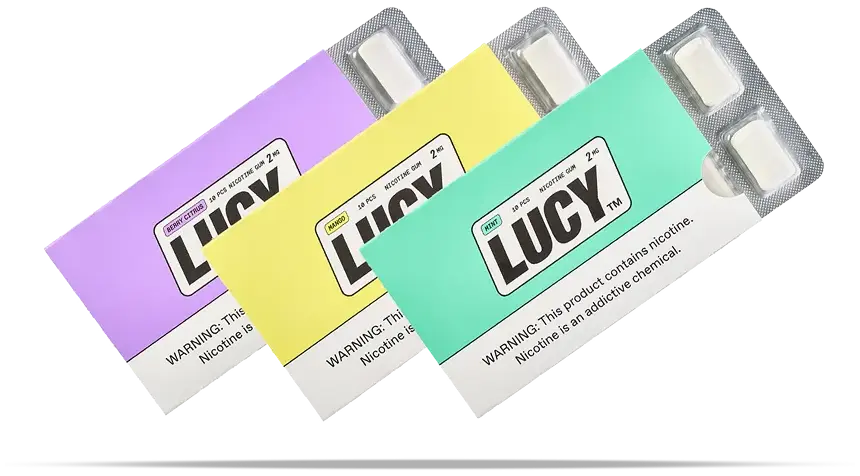 Chicles de Nicotina Lucy 6mg 1PK - 10 unidades Nuevos!!!