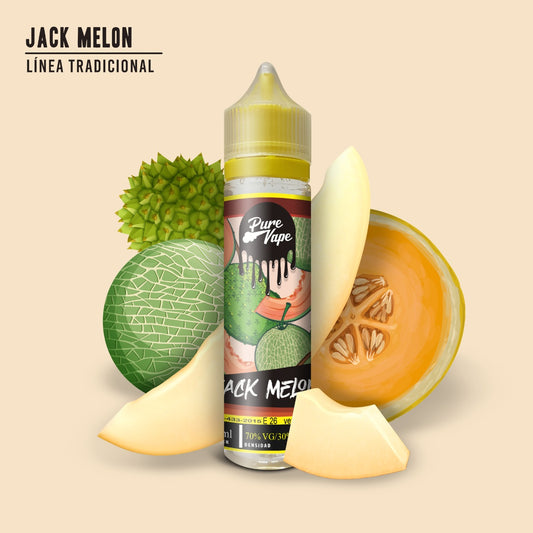 Jack Melon - Desechables Pure Vape (3000 Puff-10ml-Bateria Recargable)
