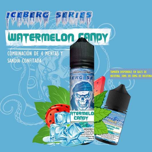 The Pirate Cloud Iceberg Salt - Watermelon Candy 30ml